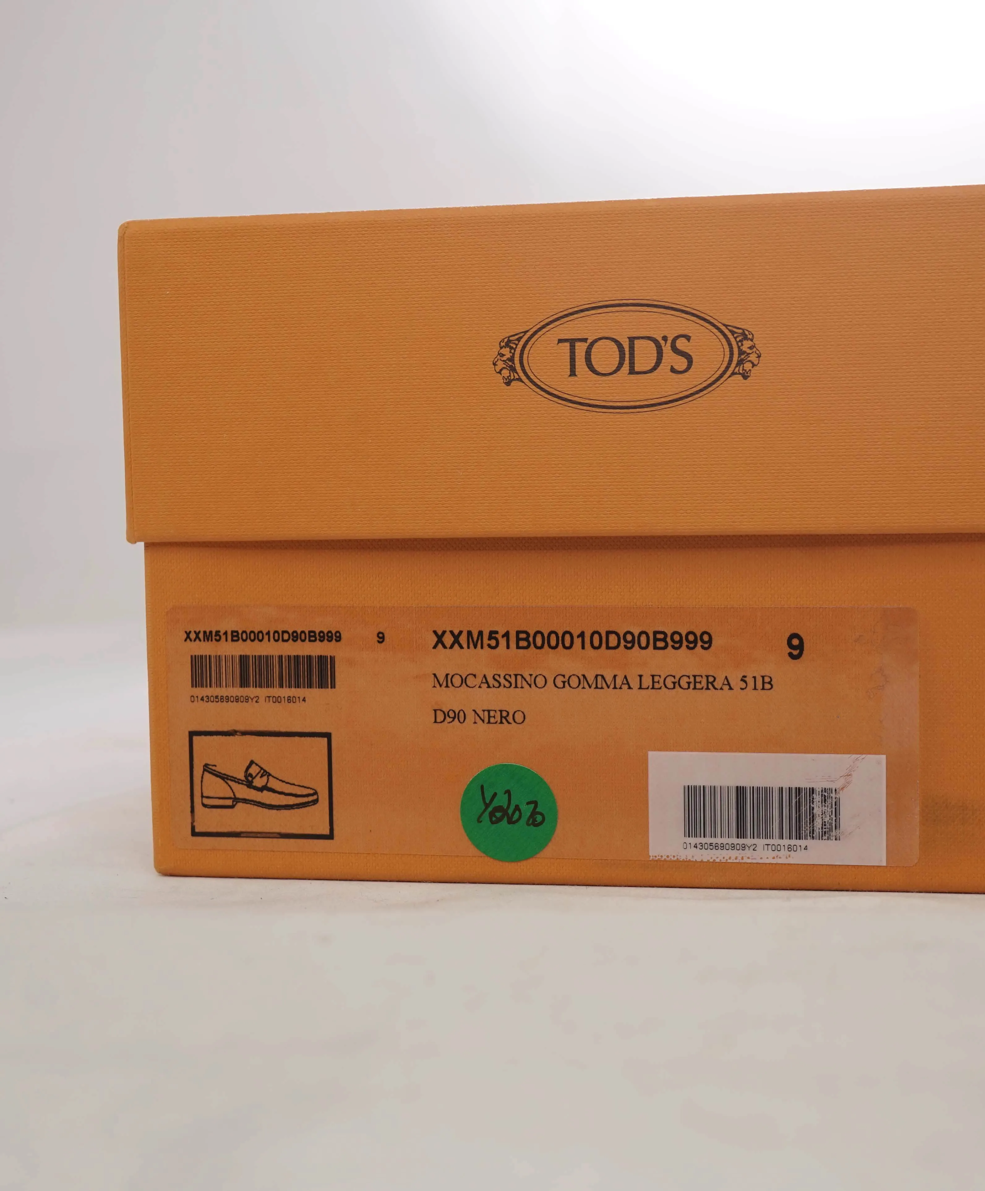 $675 TOD’S - Black Penny Loafer Leather LOGO Vamp Loafer - (9 Tod's) 10 US