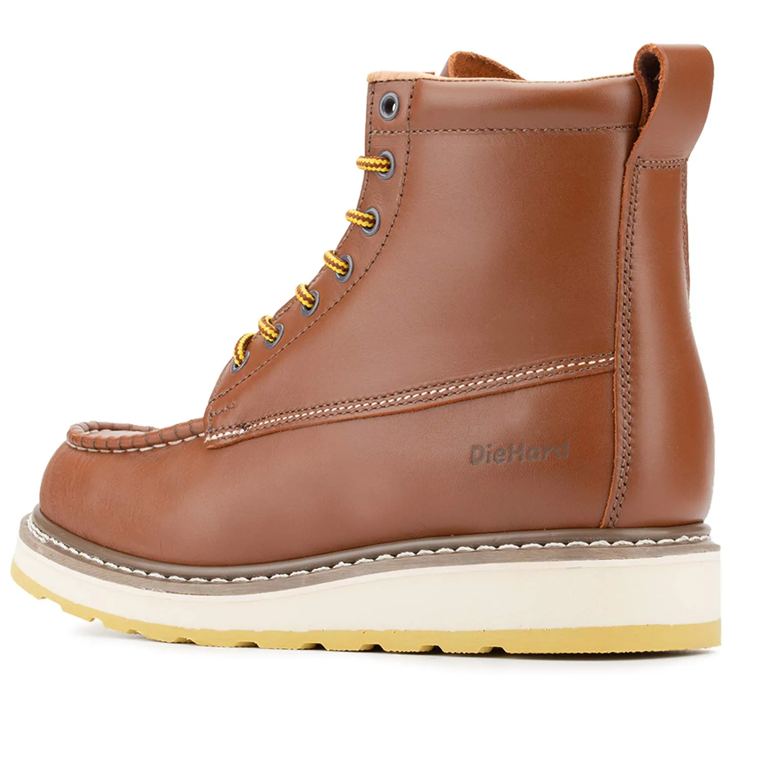 84994 Men's 6" Leather Slip Resistant Durability Breathable Soft Toe Work Boots