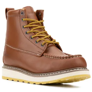 84994 Men's 6" Leather Slip Resistant Durability Breathable Soft Toe Work Boots