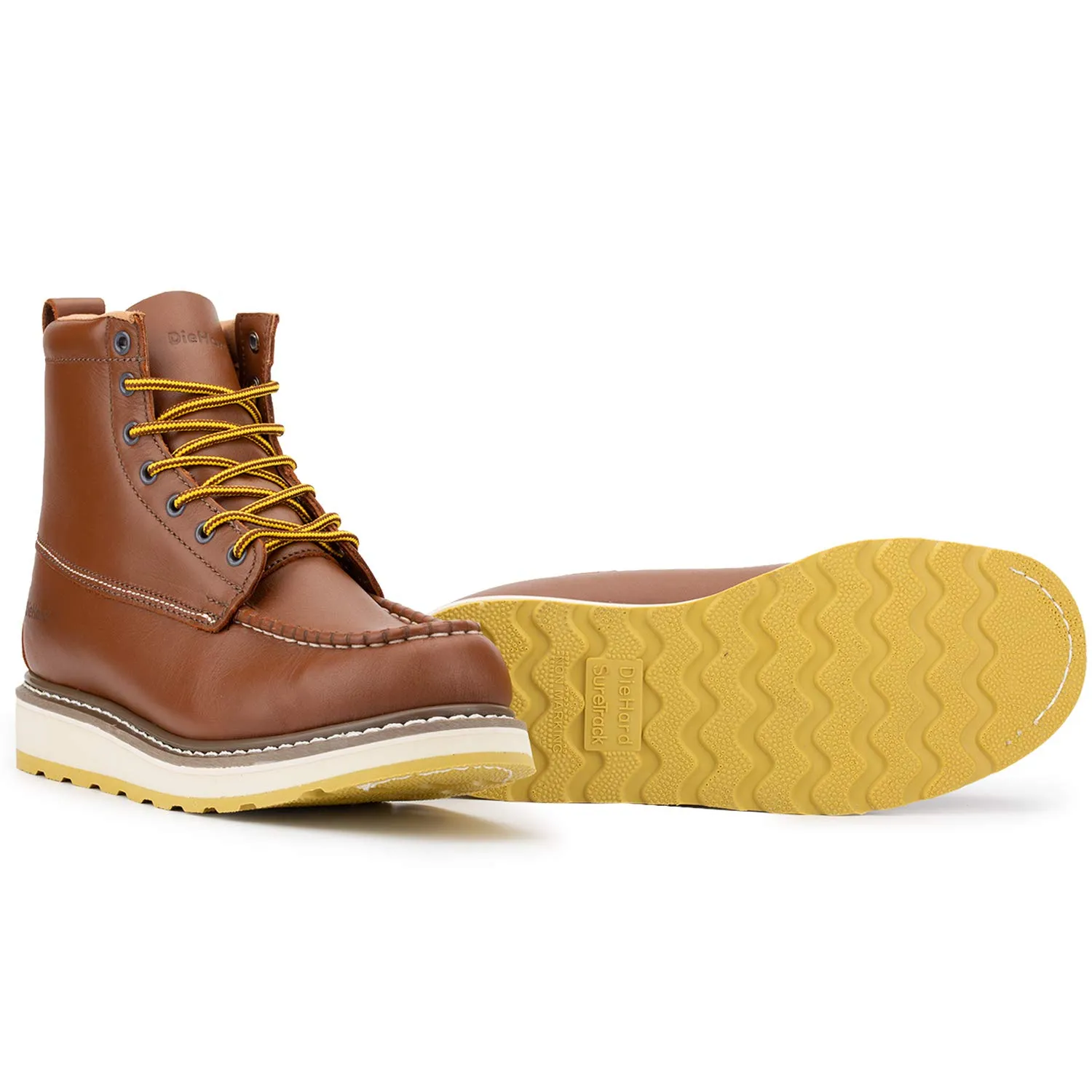 84994 Men's 6" Leather Slip Resistant Durability Breathable Soft Toe Work Boots