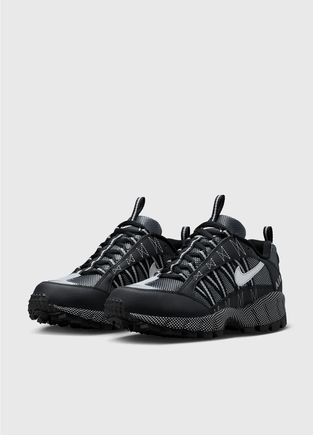 Air Humara 'Black and Metallic Silver' Sneakers