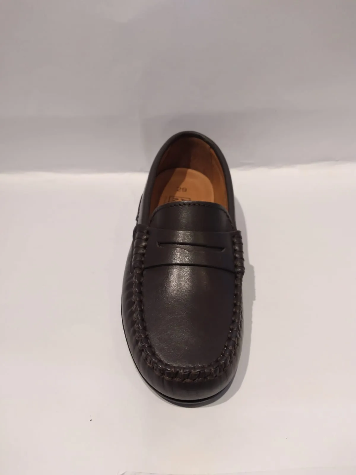 Altanta Mocassin Dark Brown Smooth Leather Penny Loafer