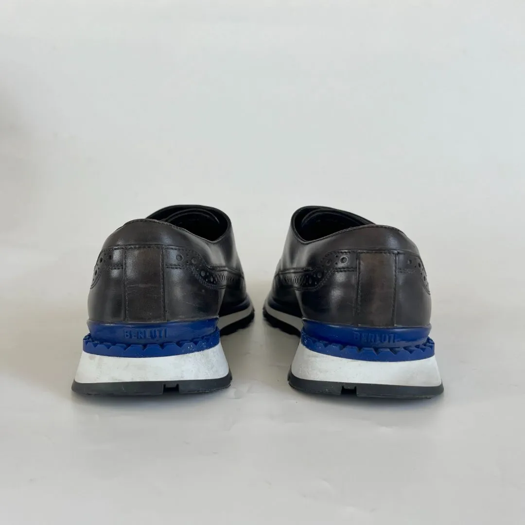 Berluti Leather Fast Track Brogue sneakers, UK7.5
