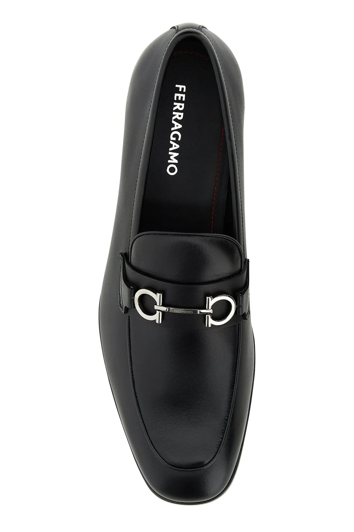 Black leather Balty loafers