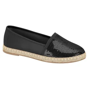 Black Sequin Espadrilles