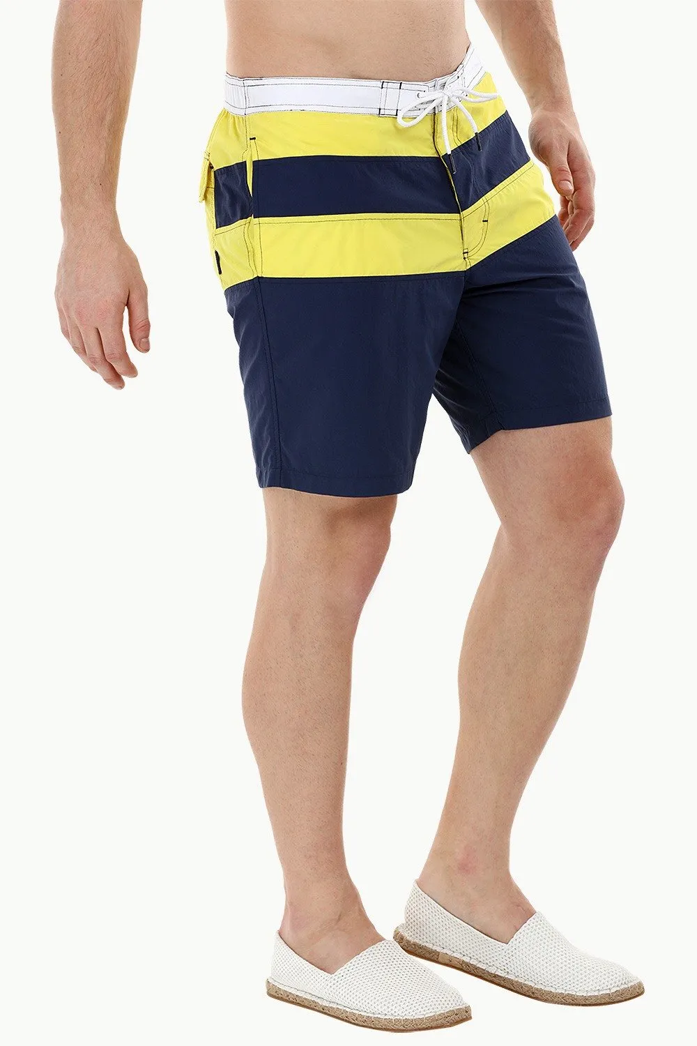 Board Striped Swim Shorts