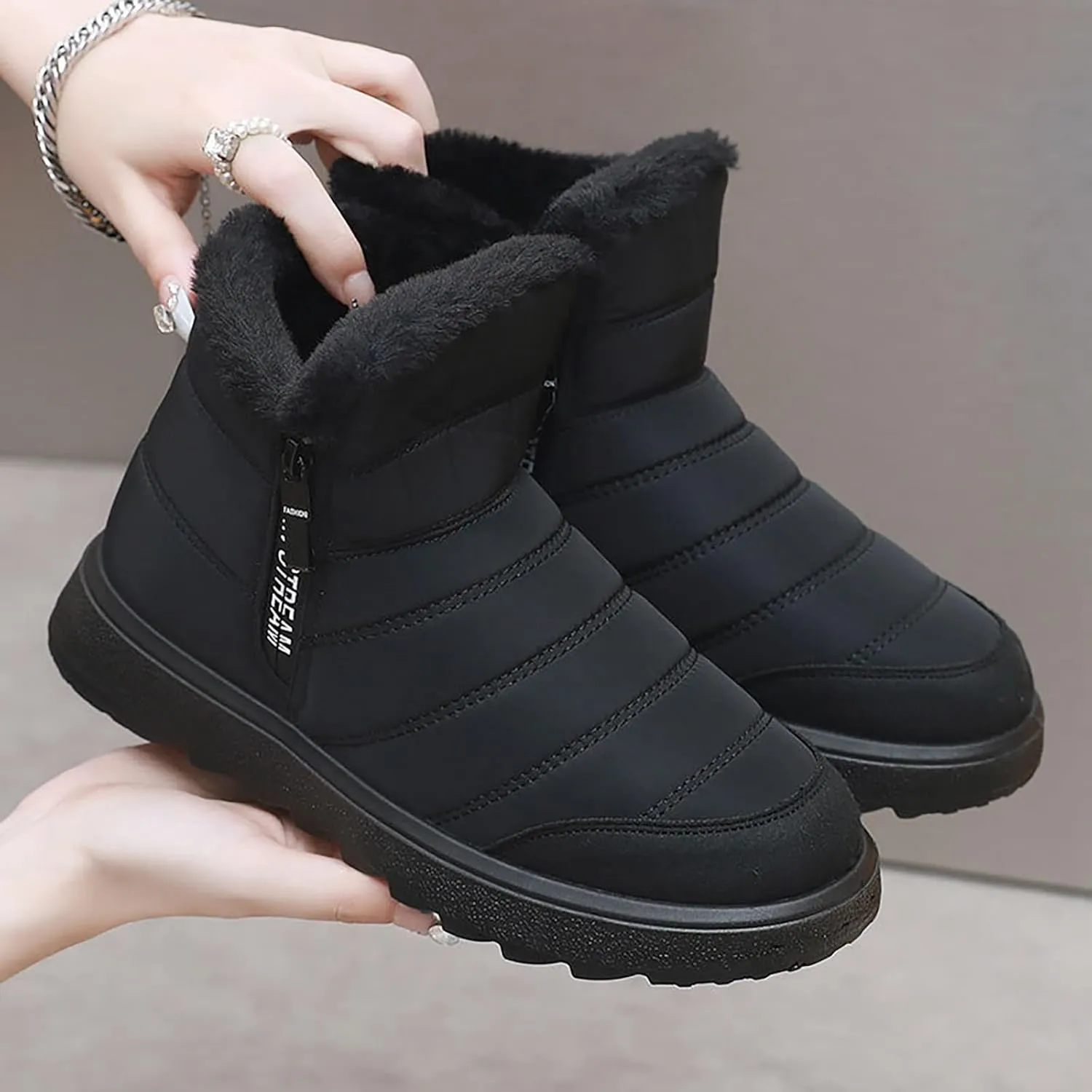 Botas Vaqueras Para Mujer De Invierno Women's Winter Dress Shoes Wide Width Fuzzy Boots Warm Boots Women's Snow Boots Wide Calf October 11-12