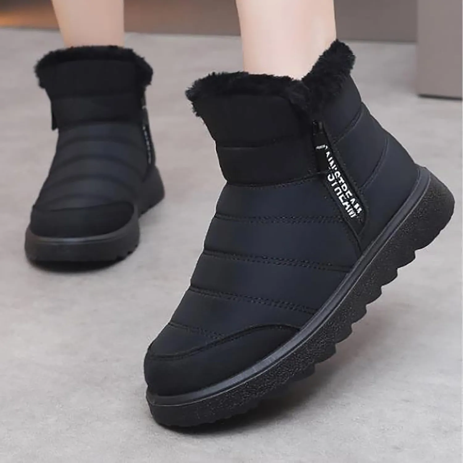 Botas Vaqueras Para Mujer De Invierno Women's Winter Dress Shoes Wide Width Fuzzy Boots Warm Boots Women's Snow Boots Wide Calf October 11-12