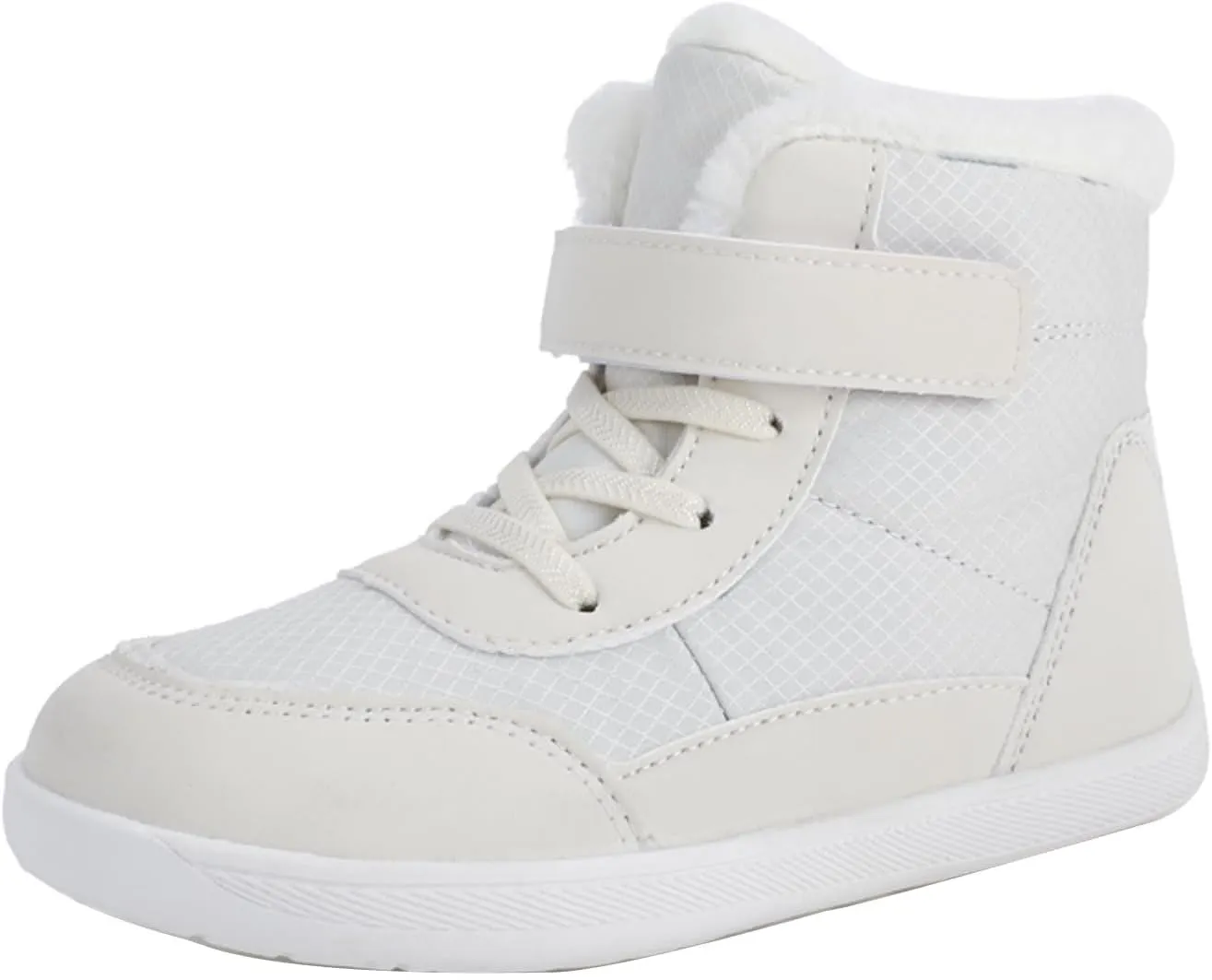 Boys Girls Barefoot Winter Boots With Wide Toe Box Slip Drop Sole Ankle Winter Snow Boots Little Boy Rain Boots Size 6