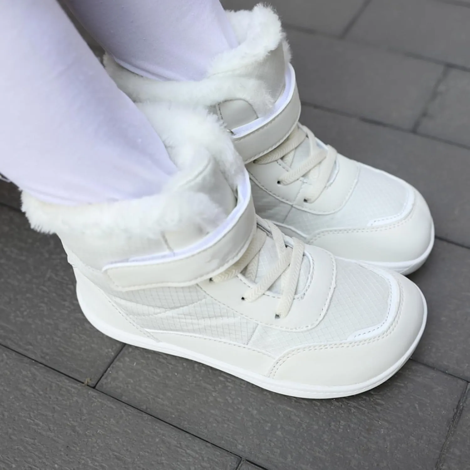 Boys Girls Barefoot Winter Boots With Wide Toe Box Slip Drop Sole Ankle Winter Snow Boots Little Boy Rain Boots Size 6