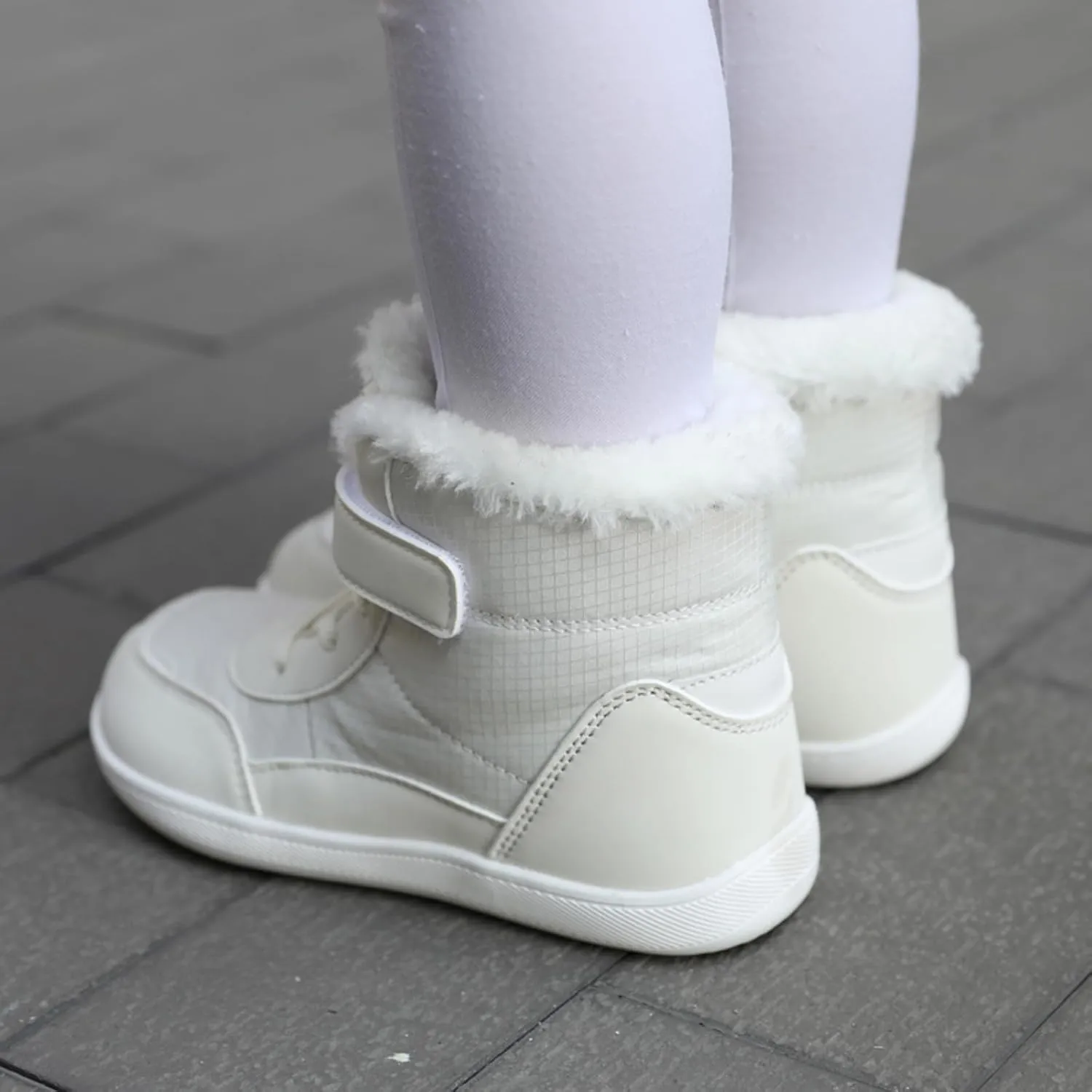 Boys Girls Barefoot Winter Boots With Wide Toe Box Slip Drop Sole Ankle Winter Snow Boots Little Boy Rain Boots Size 6