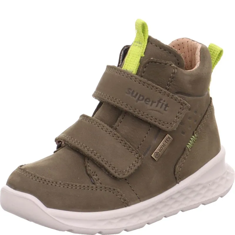 Breeze Waterproof Green High Top Boy's Boots