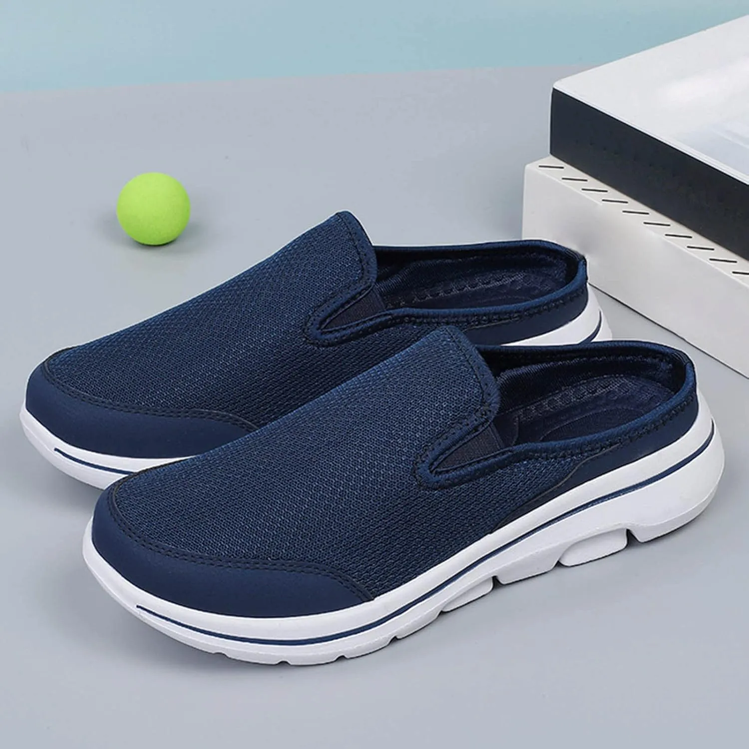 Casual Shoes Lace up Men Sports Shoes Fashionable Simple and Solid Summer Couple Mesh Breathable Comfortable and
