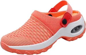 Cathalem Mules for Women 2024 Air Cushion Orthopedic Slip on Shoes Air Cushion Slip-on Diabetic Walking Shoes for Women
