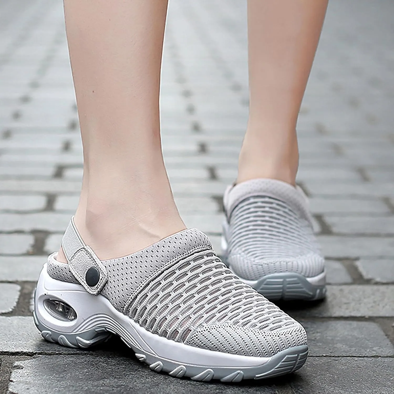 Cathalem Orthopedic Shoes for Women Air Cushion Orthopedic Slip on Shoes Air Cushion Slip-on Diabetic Walking Shoes for Women