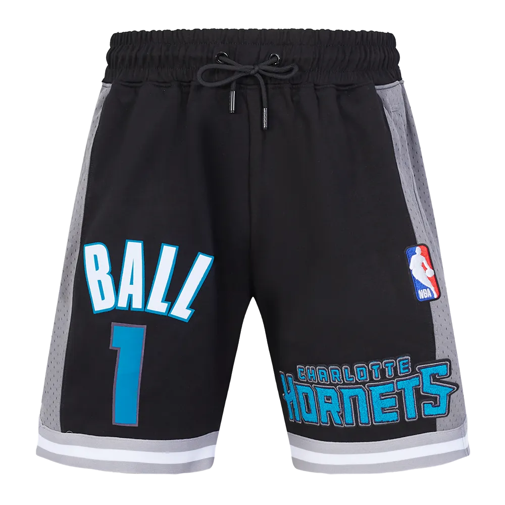 CHARLOTTE HORNETS LAMELO BALL #1 CLASSIC MEN'S DK 2.0 SHORT (BLACK/GREY/WHITE)
