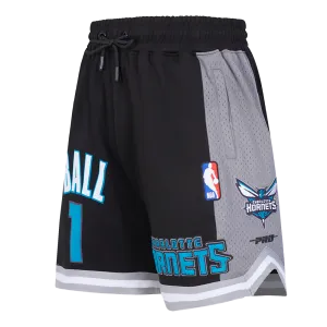 CHARLOTTE HORNETS LAMELO BALL #1 CLASSIC MEN'S DK 2.0 SHORT (BLACK/GREY/WHITE)