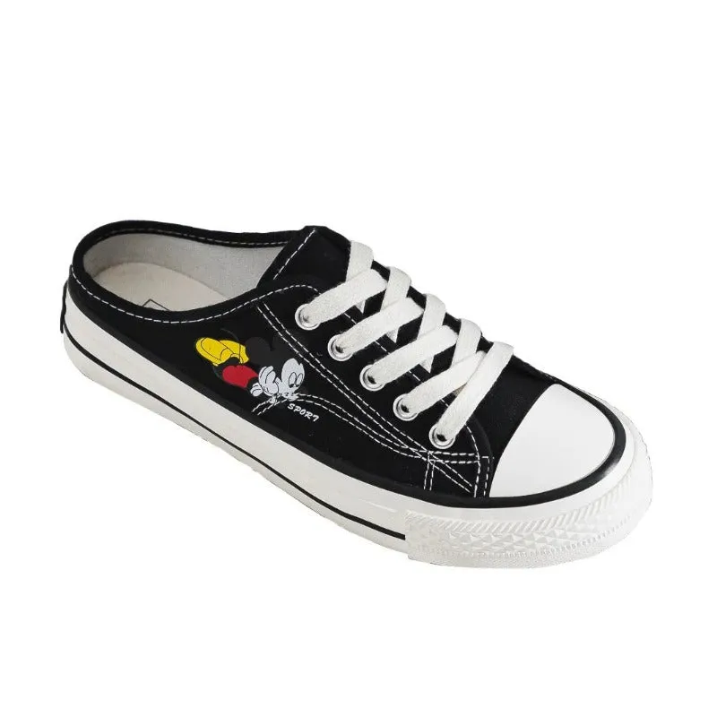 Classic Mickey Low Top Canvas Sneakers