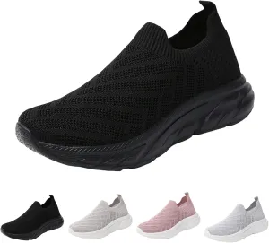 Comfortwear Shoes for Women Slip On Casual Slip-On Sneakers Arch Support Breathable Mesh Comfort Lightweight Running Shoes