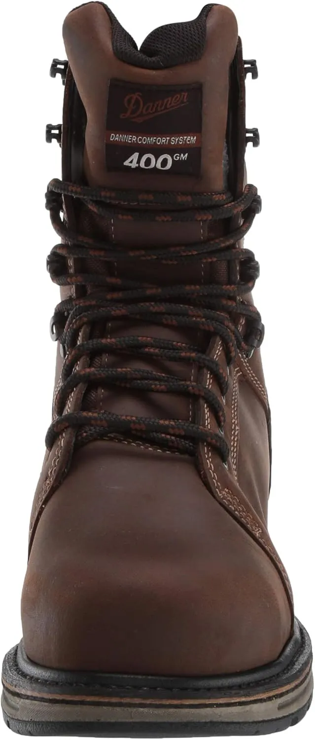 Danner Steel Yard 8 Waterproof Steel Toe Work Boots for Men with 400g Thinsulate Ultra Insulation and Oil- and Slip-Resistant Outsole, EH Rated