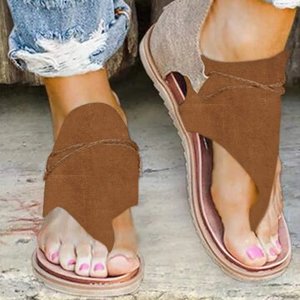 Eduavar Flat Sandals for Women Summer, Sandals for Women Dressy Summer Open Toe Flip Flops Sandals Summer Flat Zip Up Sandals