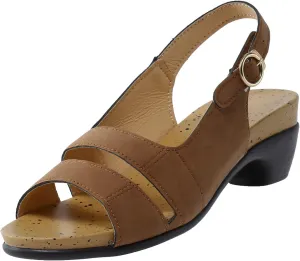 Eduavar Sandals for Women Casual Summer, Heeled Sandals for Women Dressy Summer Open Toe Chunky Low Heel Sandals Shoes