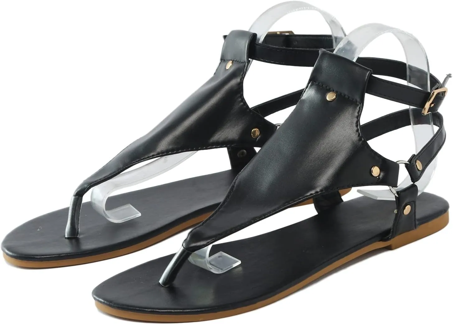 Eduavar Sandals for Women Dressy Summer, Flat Sandals for Women Summer Casual Open Toe Sandals Shoes Dressy Flat Sandals