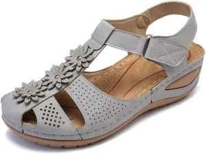 Eduavar Sandals Women Fashion, Sandals Women Dressy Summer Comfortable Wedge Sandals Close Toe Sandals Shoes