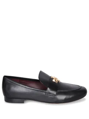 Eleanor Black Leather Loafers