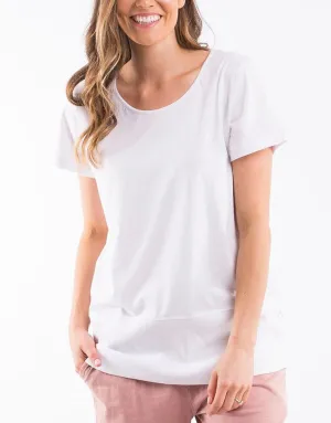 Elm Fundamental Rib S/S Tee White