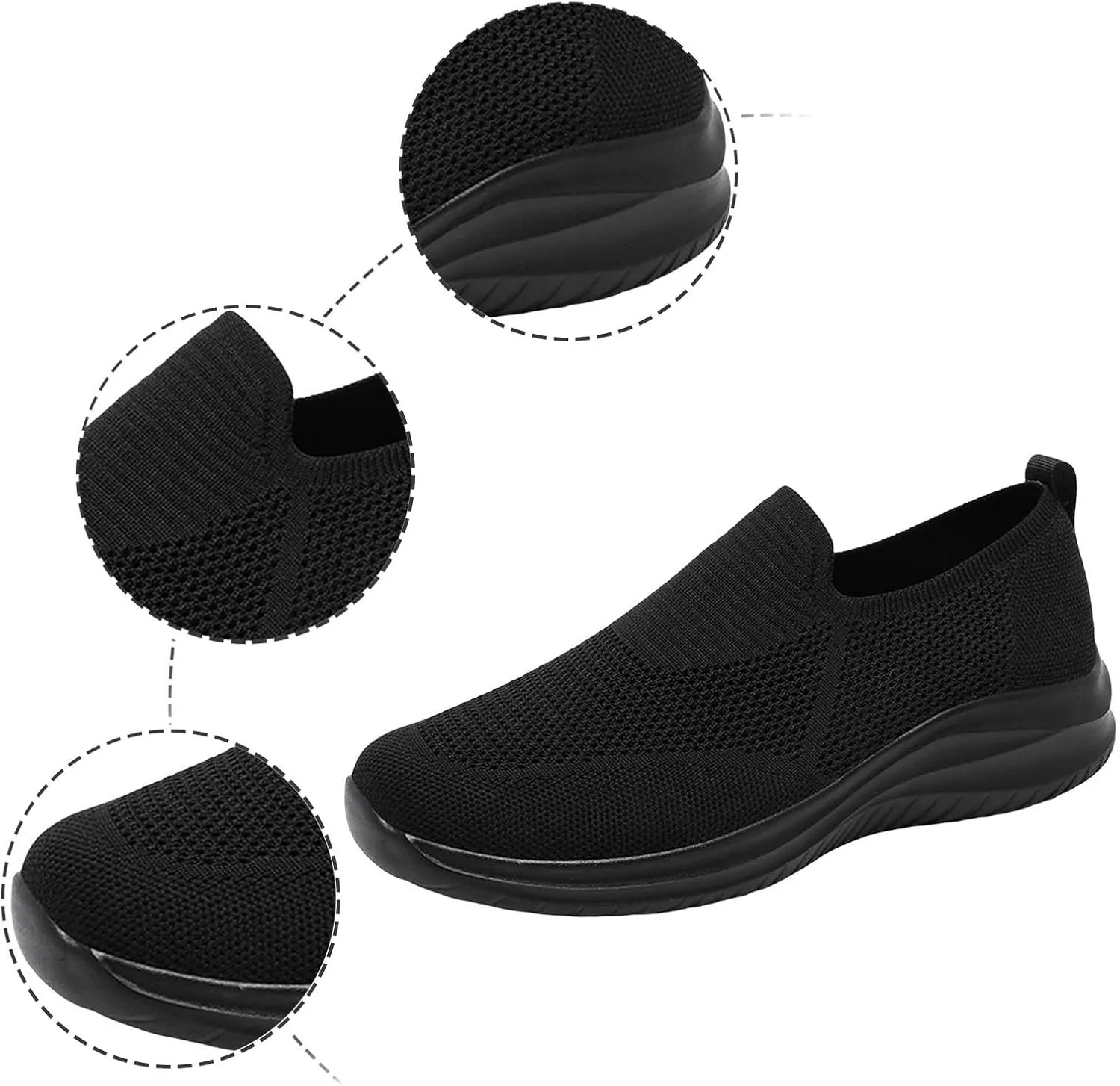Fashion Sneaker Lace-Up Men Sports Shoes Fashionable New Pattern Simple and Pure Color Mesh Breathable Comfortable Flat