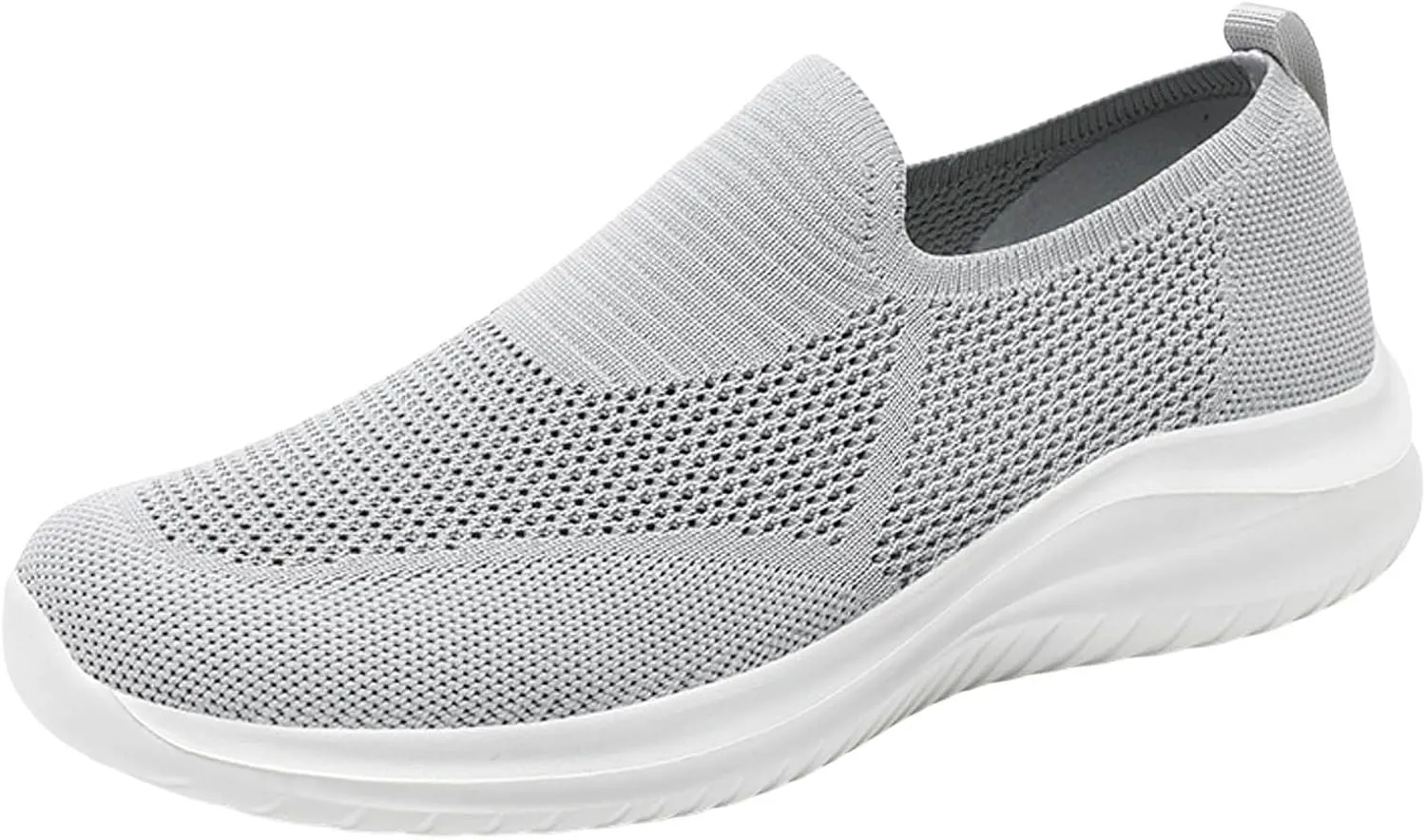 Fashion Sneaker Lace-Up Men Sports Shoes Fashionable New Pattern Simple and Pure Color Mesh Breathable Comfortable Flat