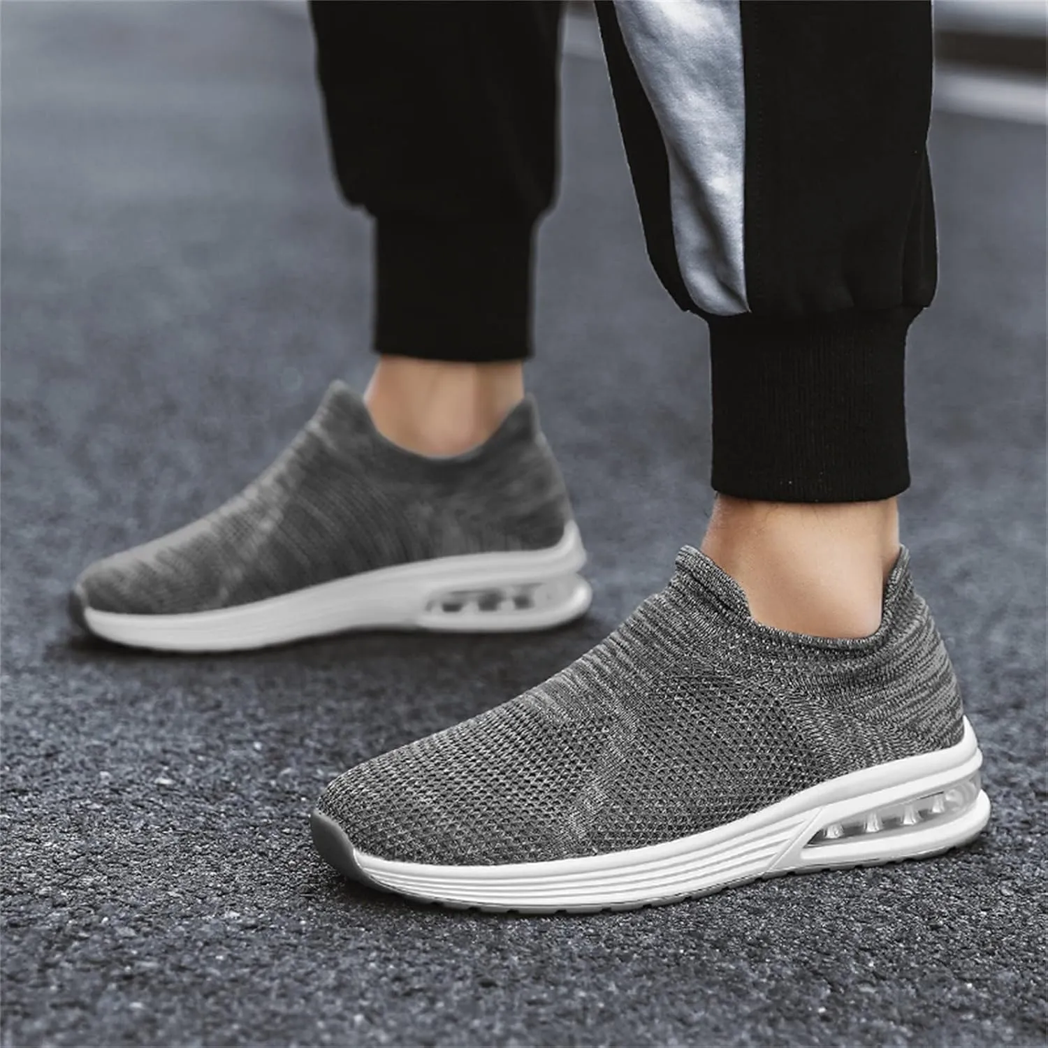 Fashion Sneakers Casual Shoe for Men Fashion Summer Men Mesh Breathable Comfortable Air Cushion Sole Casual Slip On