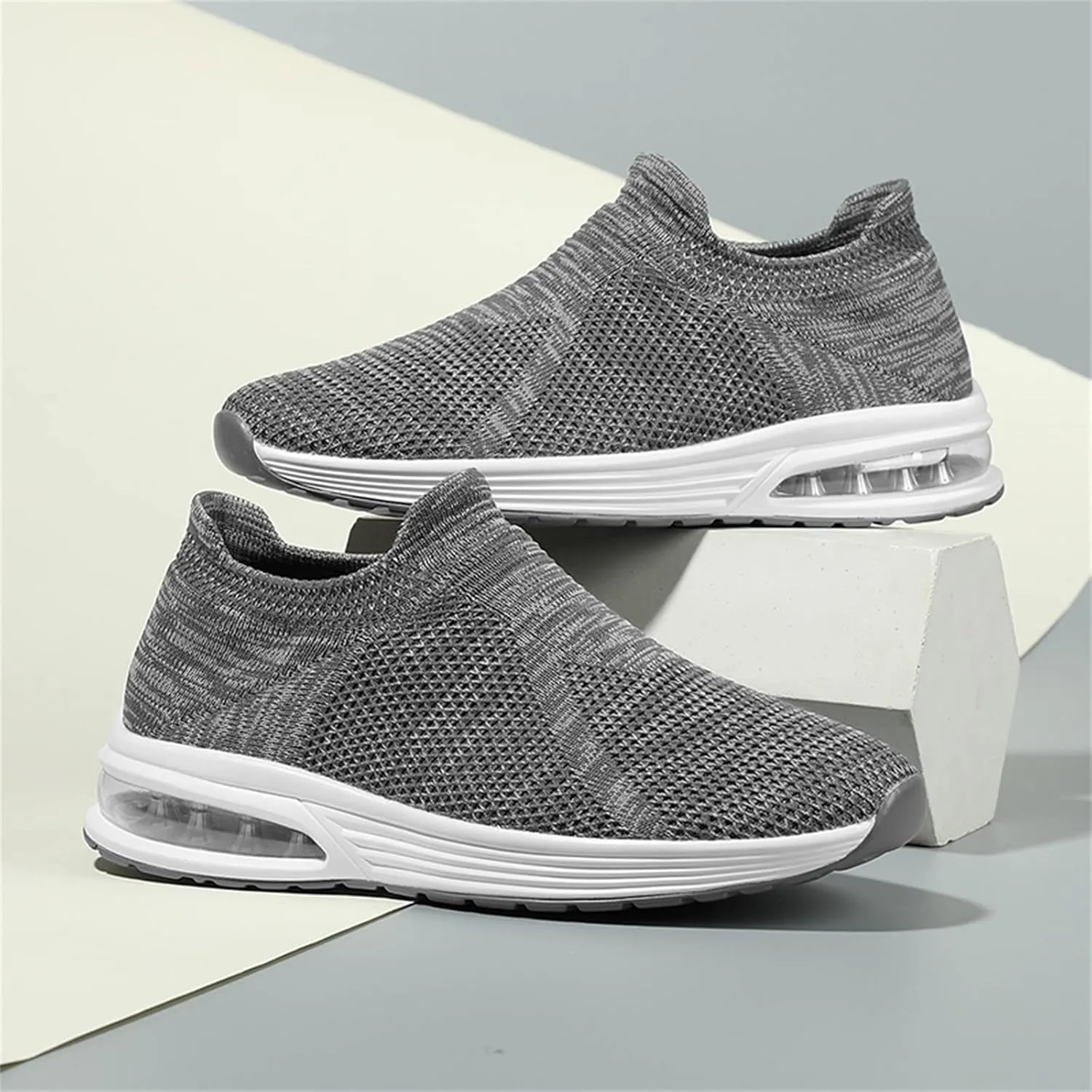 Fashion Sneakers Casual Shoe for Men Fashion Summer Men Mesh Breathable Comfortable Air Cushion Sole Casual Slip On