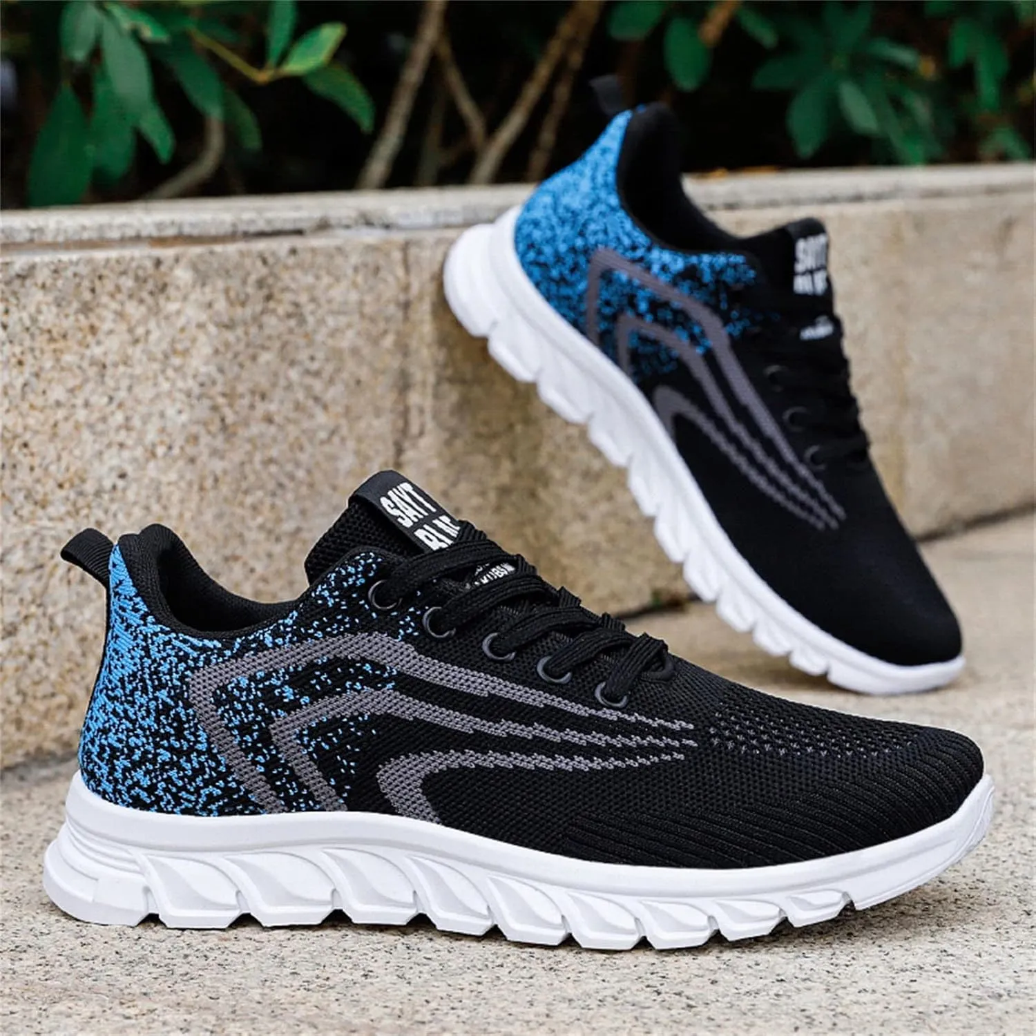 Fashion Sneakers Shoes Fashion Summer and Men Flat Mesh Breathable Comfortable Lace Up Casual