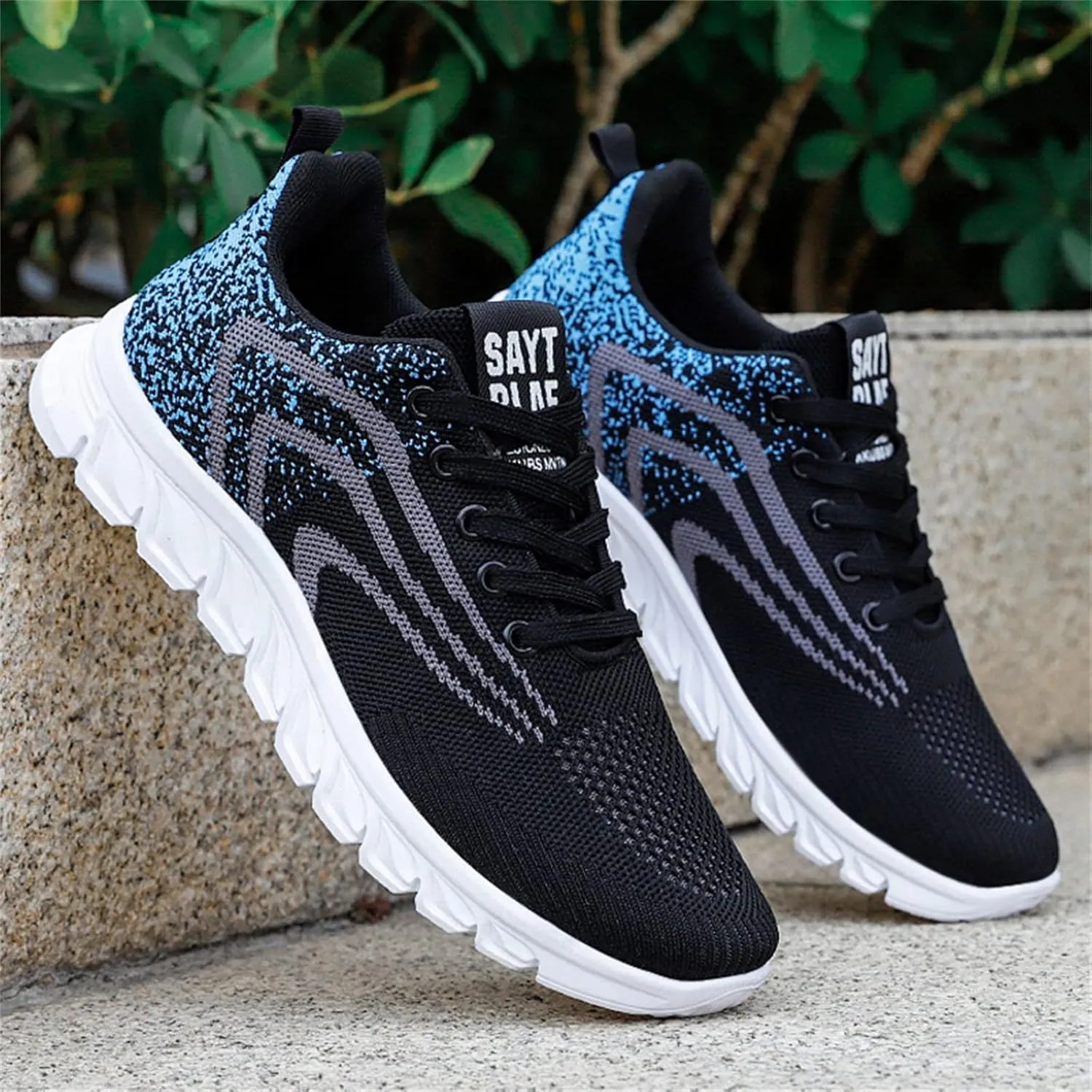 Fashion Sneakers Shoes Fashion Summer and Men Flat Mesh Breathable Comfortable Lace Up Casual