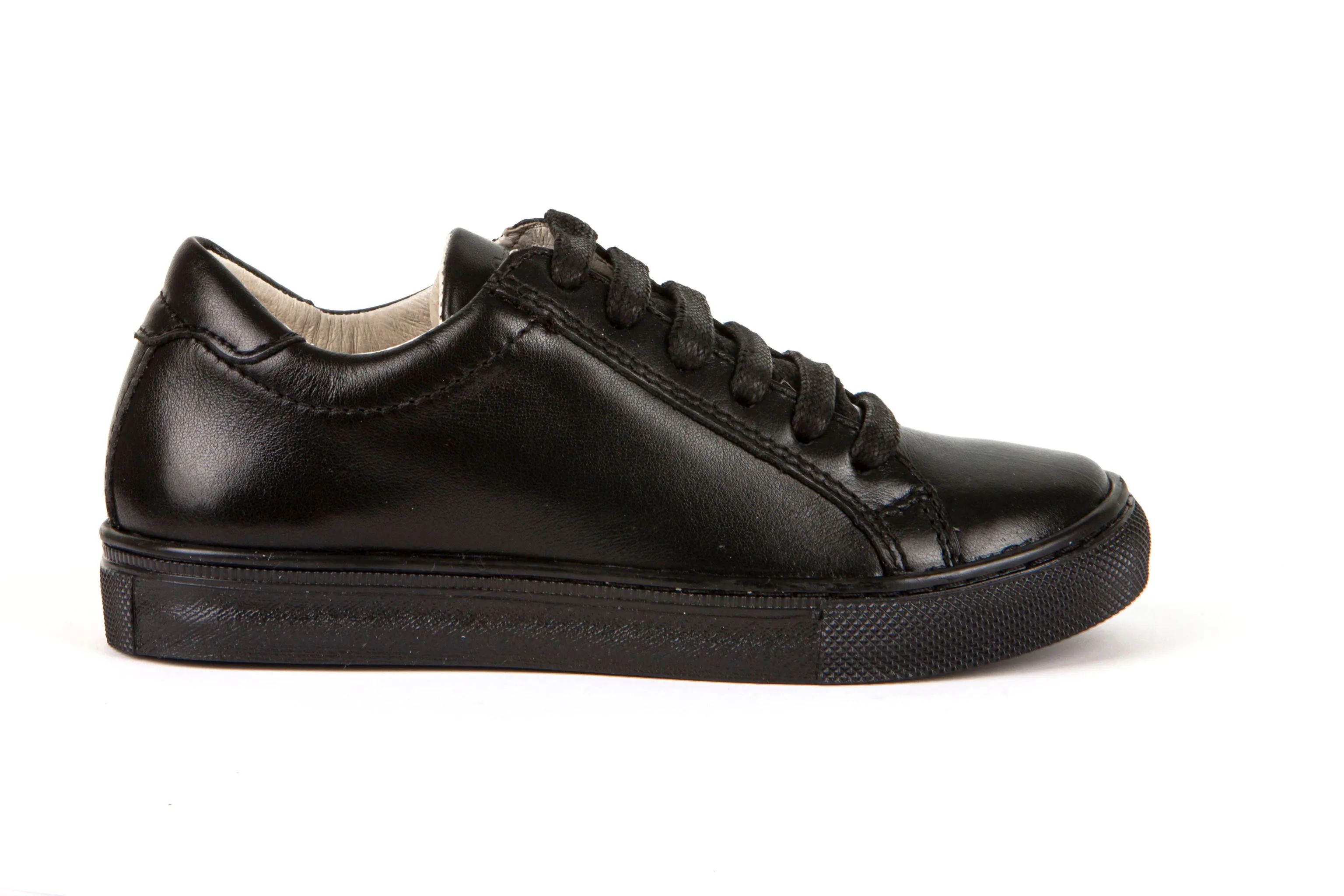 Froddo Black leather Lace up School Shoes
