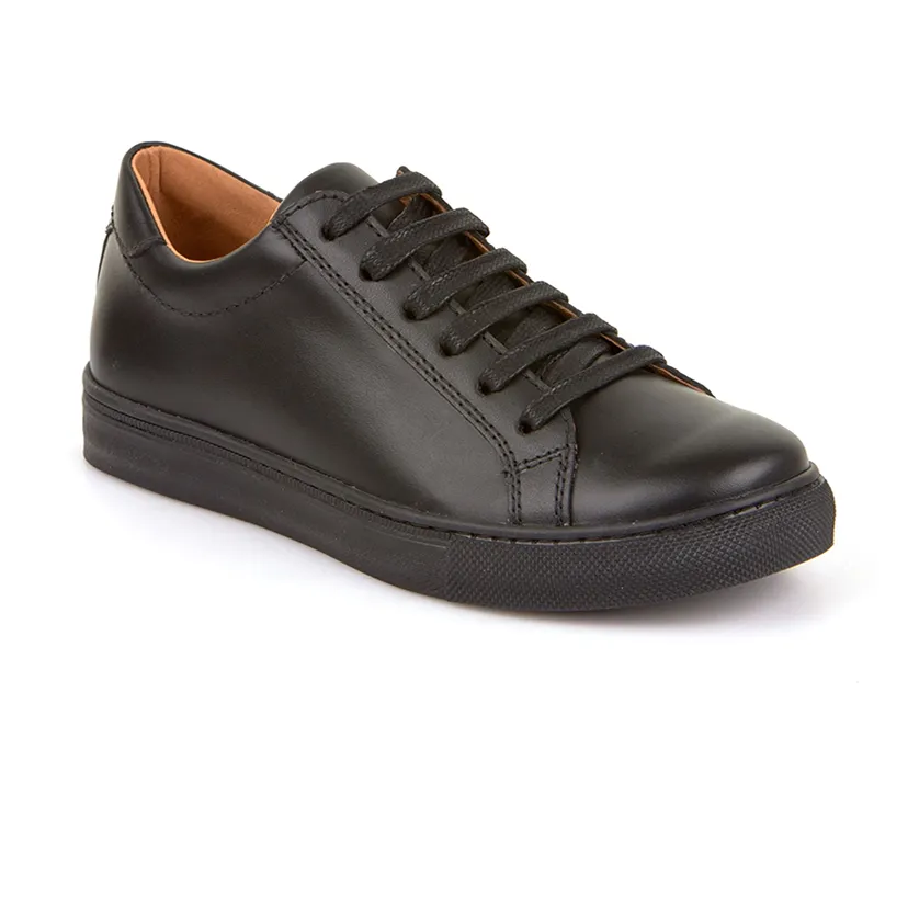 Froddo Black leather Lace up School Shoes