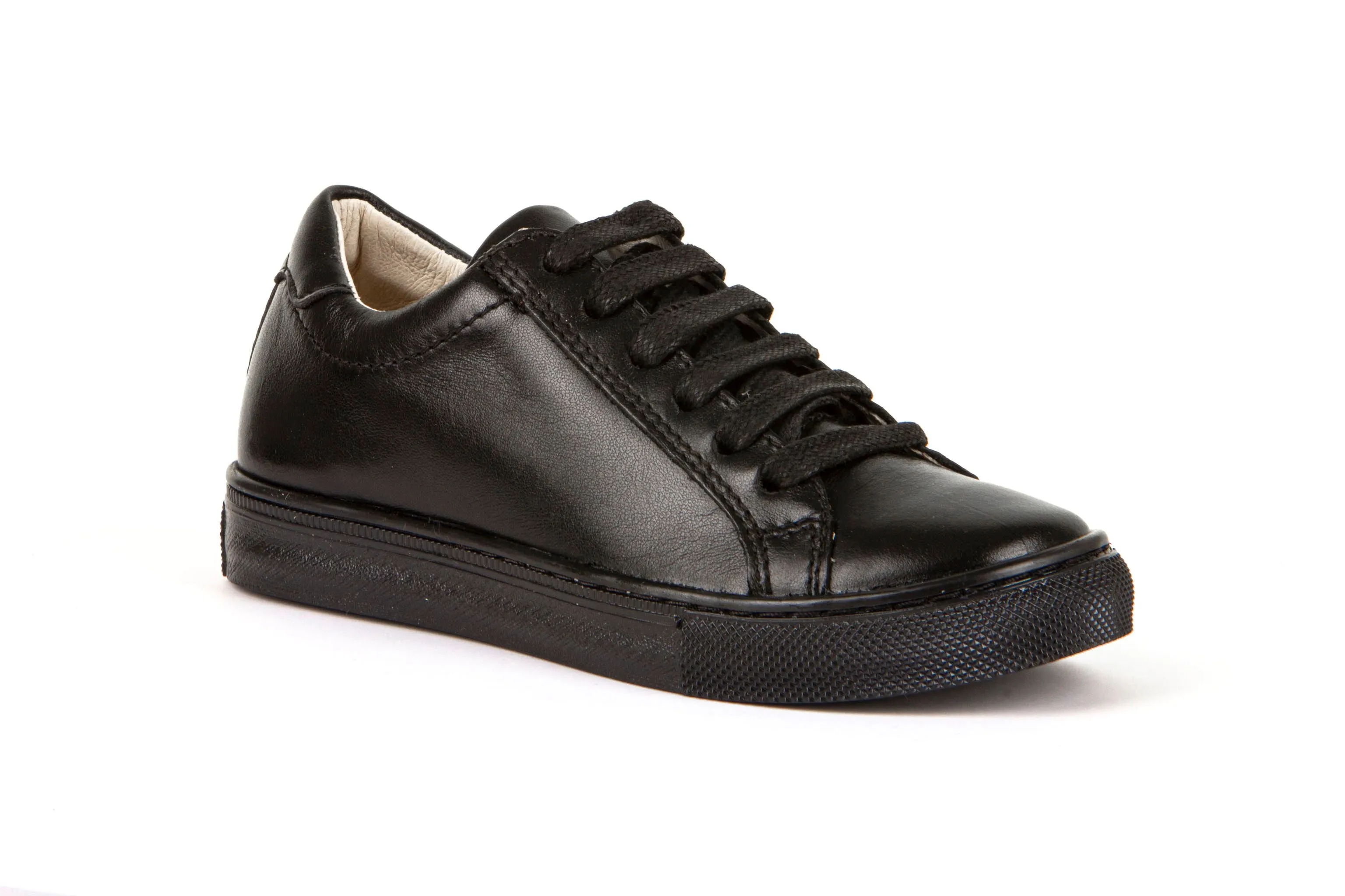 Froddo Black leather Lace up School Shoes