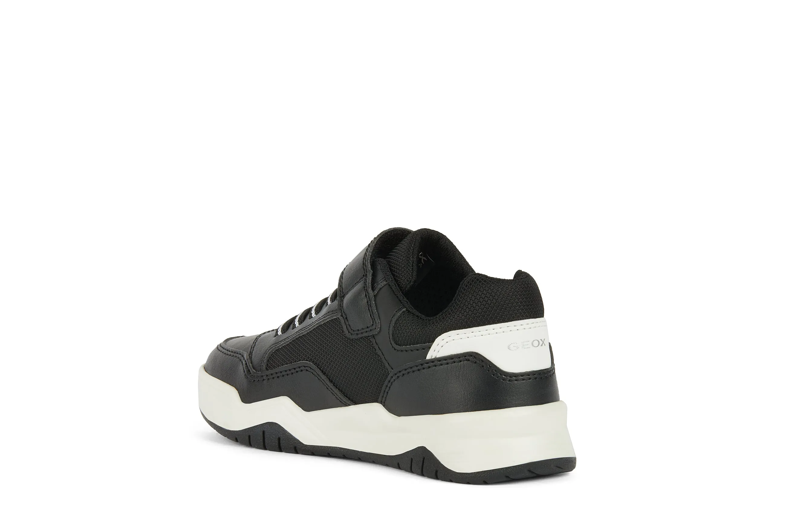 Geox Perth | Black/White Kids Sneakers