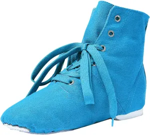 Girls Boys Ankle Boots Canvas Jazz Dancing Sneakers Ballet Dance Boots for Toddler Training Shoes Dancing Flat