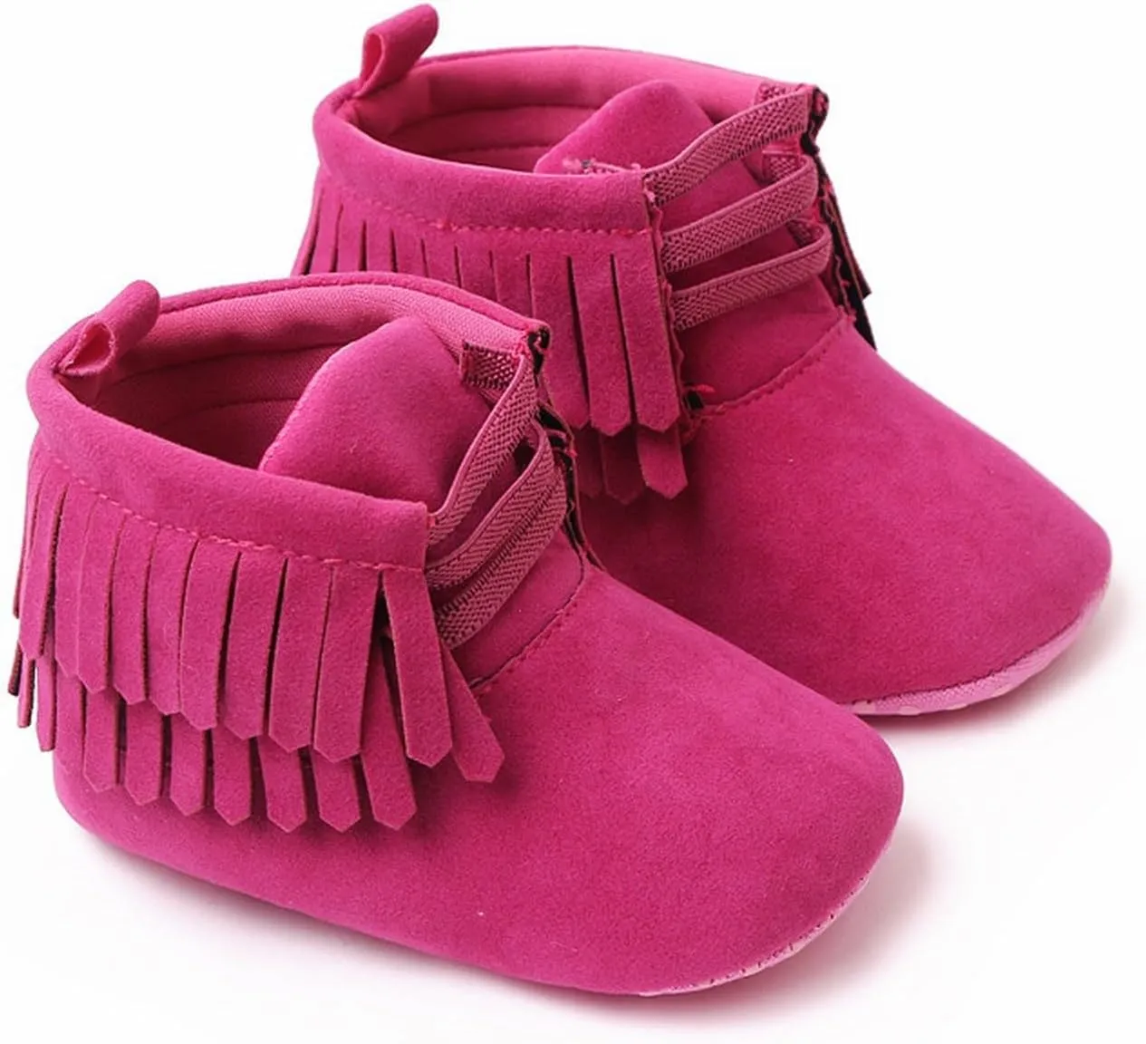 Girls Kids Loafers Booties Solid Ankle Flat Shoes Childrens Soft Sole Warm Boots Fashion Non Slip Warm Comfy Snow Shoes