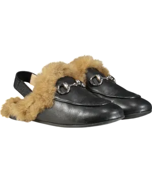 Gucci Black Princetown Mule Loafers UK 11 EU 29 