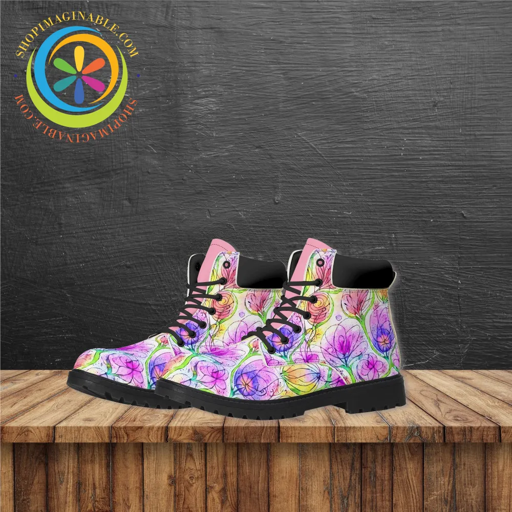 Impressionist Floral Ladies Boots