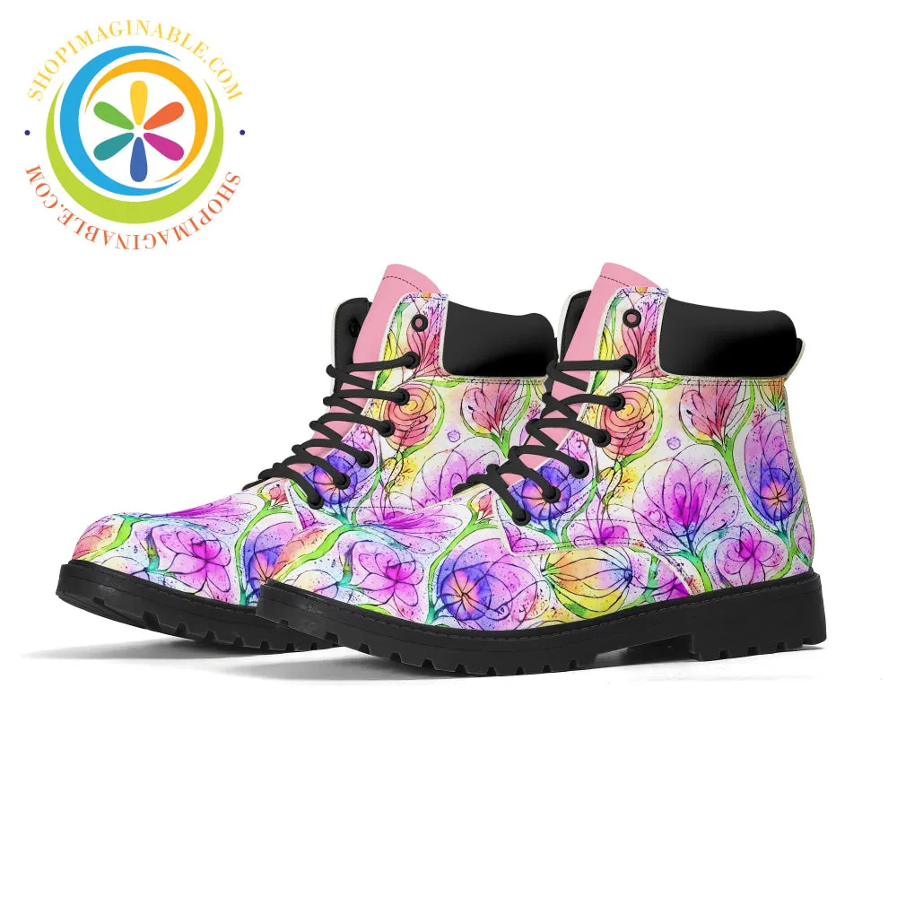 Impressionist Floral Ladies Boots