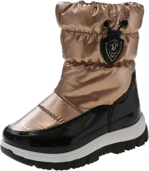 Insulated Snow Boots for Kids Water??roof Winter Comfortable Mid Calf Thicken Warm Outdoor Hiking Girl Boots Size 5