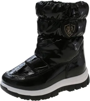 Insulated Snow Boots for Kids Water??roof Winter Comfortable Mid Calf Thicken Warm Outdoor Hiking Girl Boots Size 5