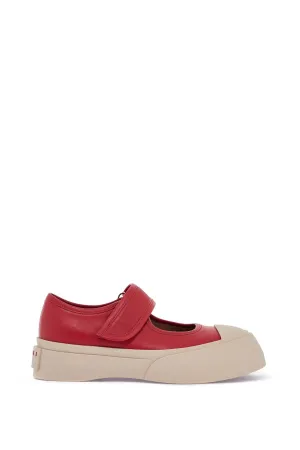 intense crimson calfskin sneakers with hook & loop fastener closure SNZW003120P7226 CRIMSON
