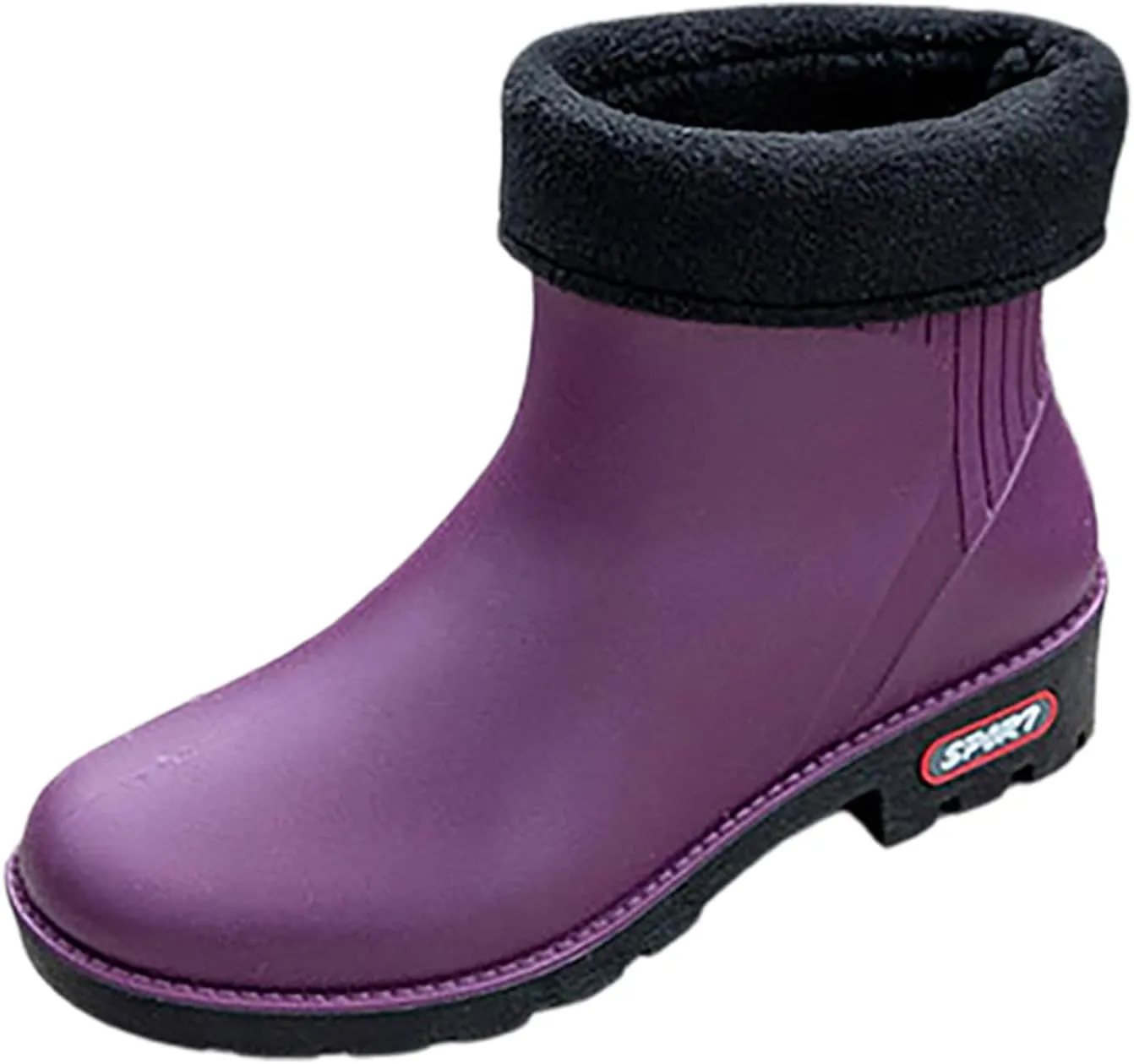 IWIHMIV Ankle Rain Boots for Women Rain Boots for Women Lightweight Warm Comfortable Waterproof Rain Boots Durable Rain Boots