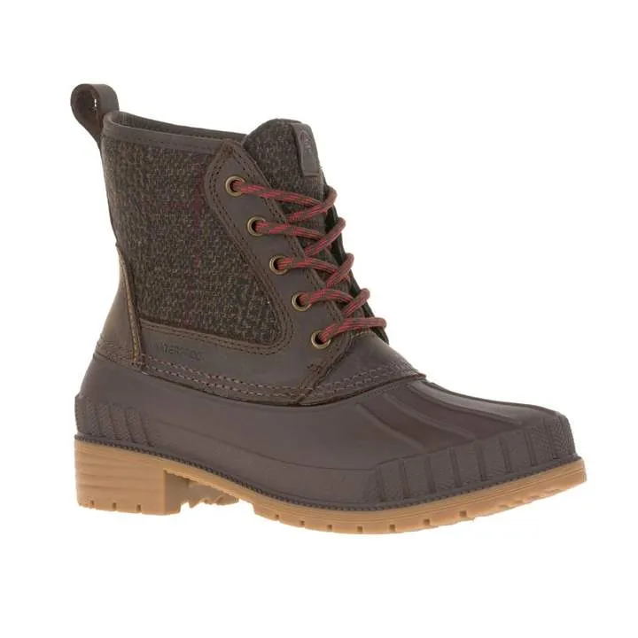 KAMIK SIENNA MID DARK BROWN Insulated Waterproof Lace Up Pac Winter Ankle Boots